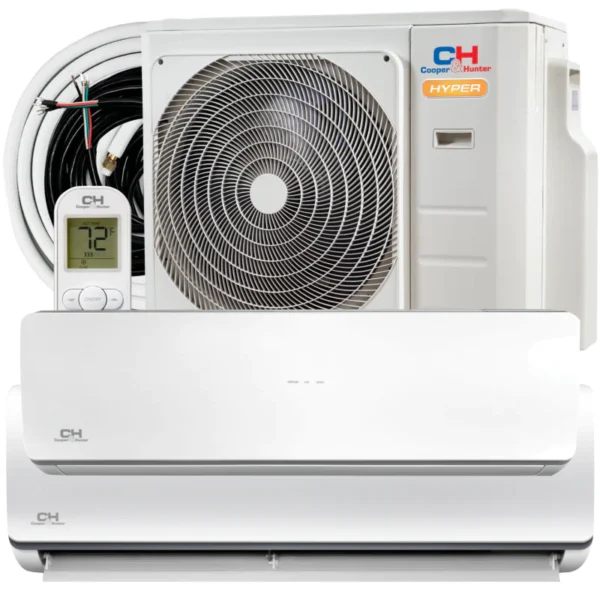 36,000 BTU 2 Zone 9k+24k with Installation Kits, Hyper Heat Series 21.5 SEER 3 TON Dual Zone Ductless Multi Mini Split Air Conditioners Wi-Fi Adapter Included